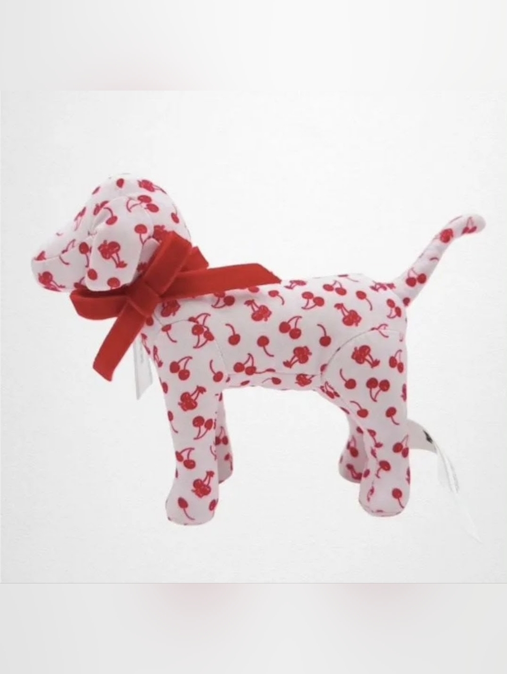 Victoria’s Secret PINK Cherry Print Plush Dog 2026 Limited Edition NWT